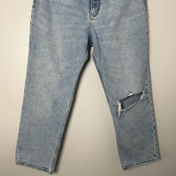 Abercrombie & Fitch Womens The Ankle Straight Ultra Hi Rise Jeans Blue Sz 30/10s - Picture 10 of 16